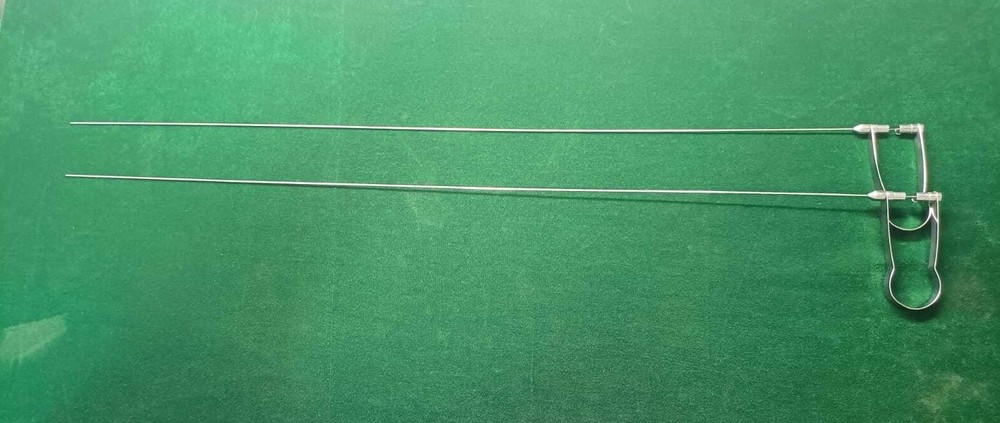 2pc Laparoscopic PCNL Tripronge Forceps 3FR 60cm Reusable Surgical Instruments