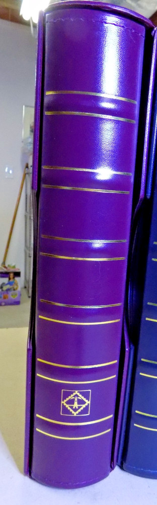 One Lighthouse Maroon Classic 3-Ring Binder with Slipcase Storage for Coins