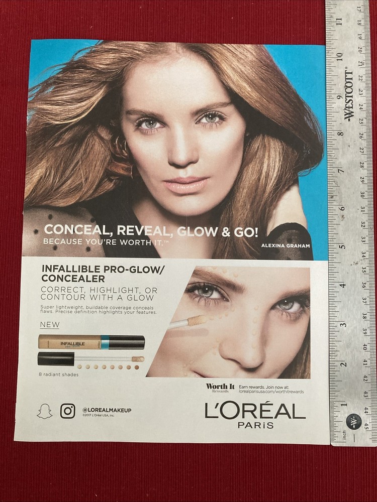 Alexina Graham for L’Oreal Paris 2017 Print Ad