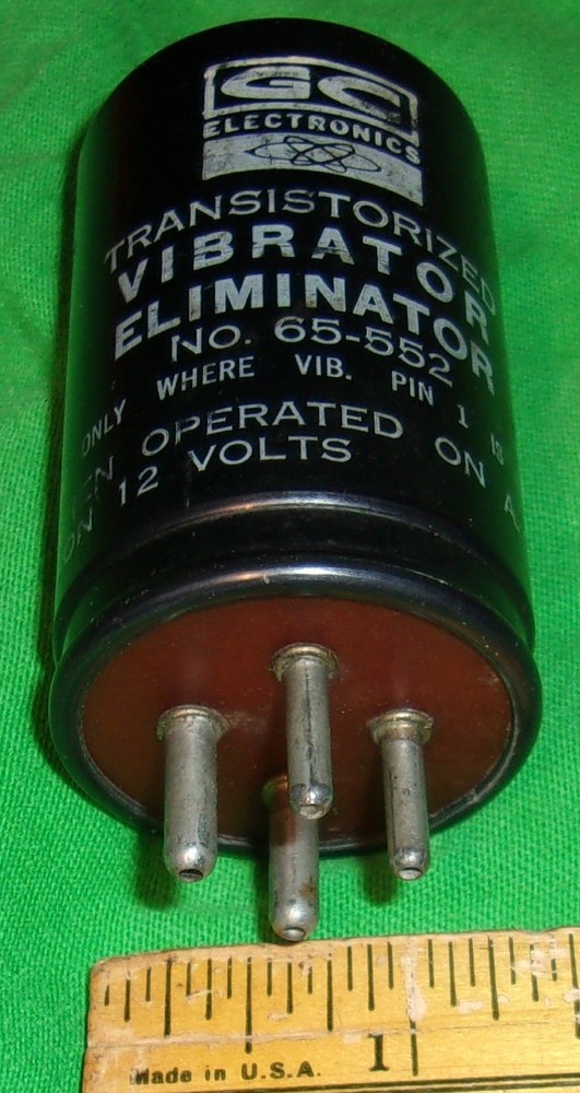 Transistorized Vibrator Eliminator G-C Electronics 65-552 Clean! 12-Volt