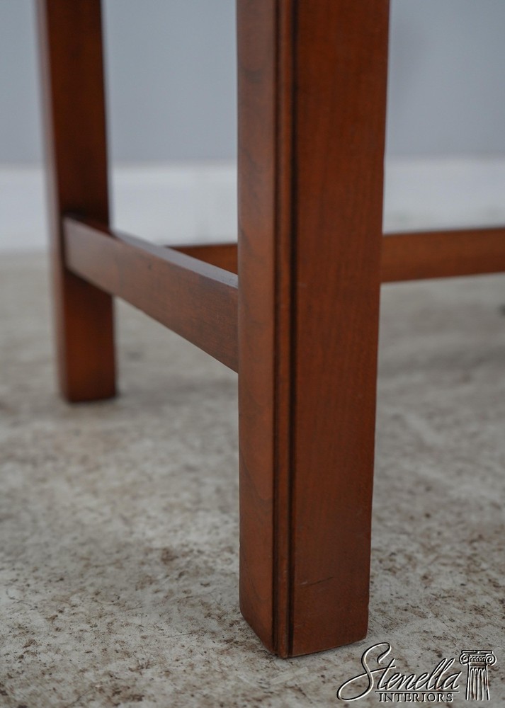 60736: Chippendale Style Solid Cherry Window Bench