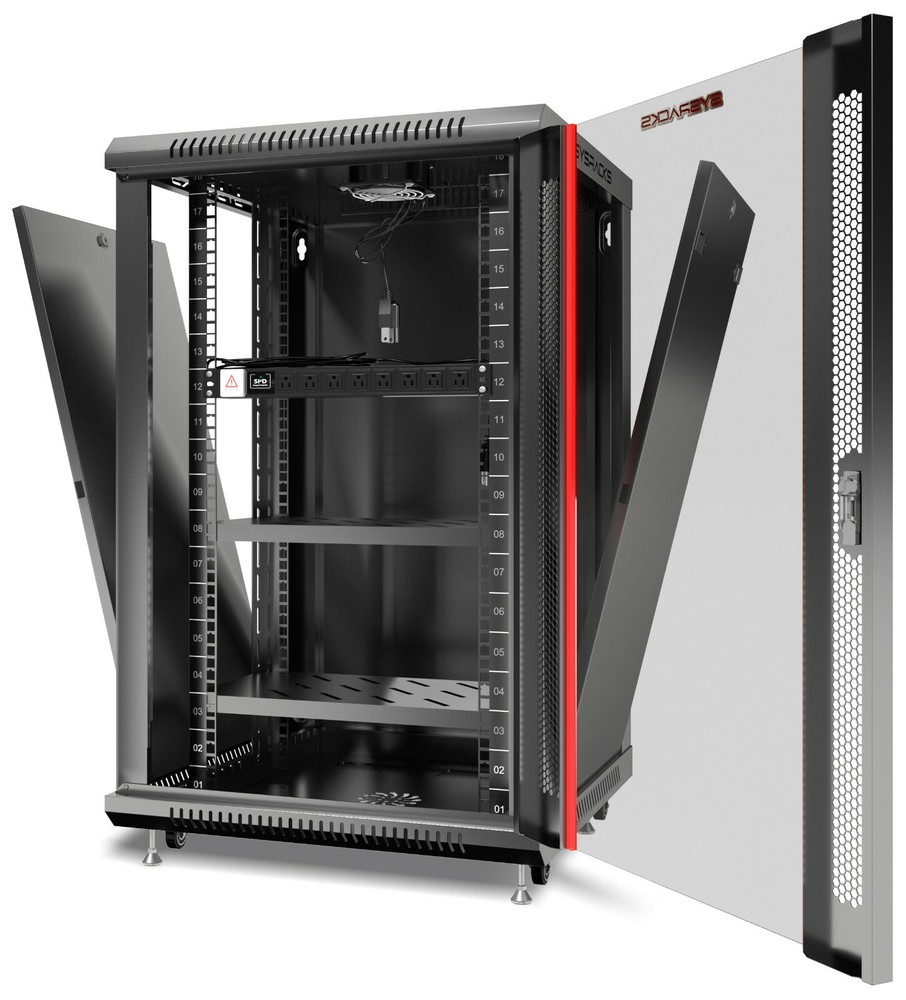 Sysracks 18U 24" Deep Wall Mount IT Network Enclosure Server Rack Cabinet Box