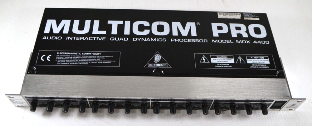 MULTICOM PRO BEHRINGER Audio Interactive Quad Dynamics Processor Model MDX4400