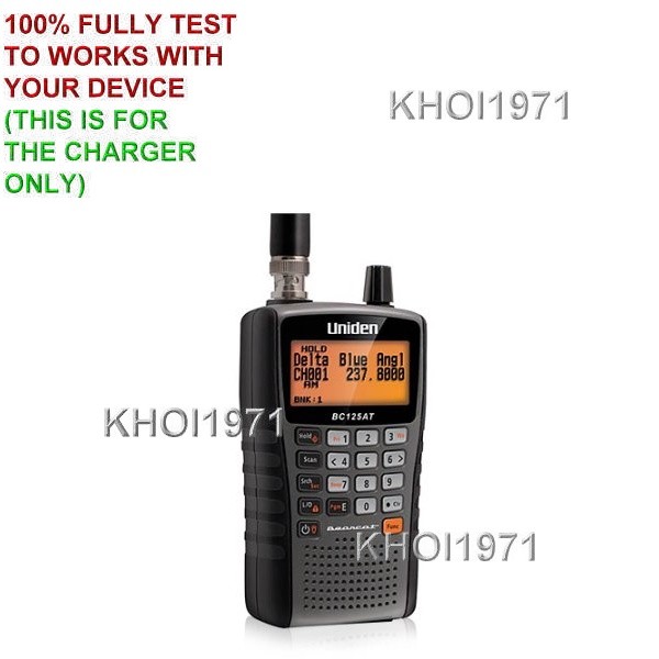 CAR charger AC adapter FOR Uniden Bearcat BC125AT scanner