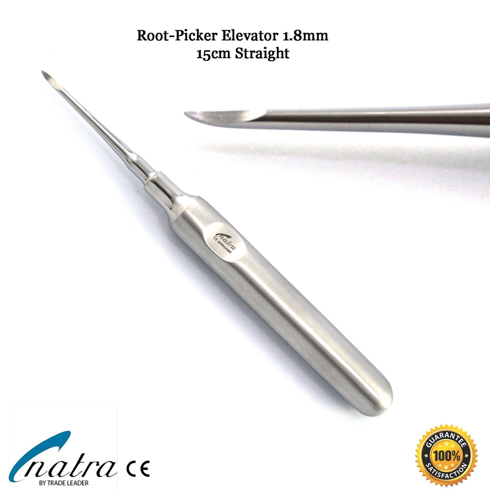3 Pcs Dental Root Elevators HEIDBRINK Oral Surgery Luxating Root PICKER Elevator
