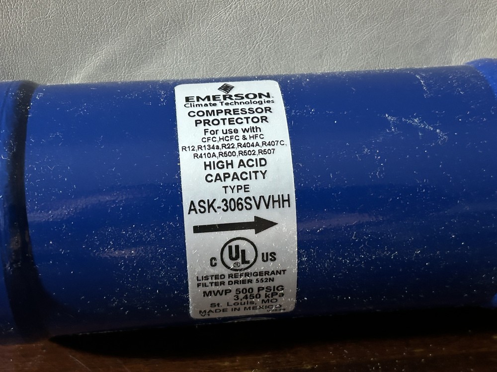 Emerson Compressor Protector High Acid Capacity ASK-306SVVHH (3/4inch)