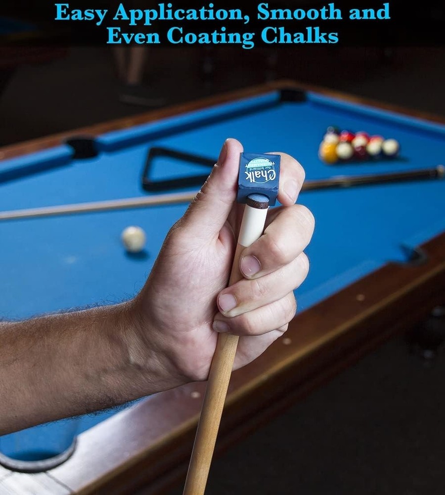 Billiard Pool Balls W/ Triangle Ball Rack Cue Chalks Table Spot Stickers & Tip
