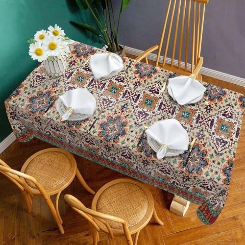 Tablecloth 60x84 Inches Rectangle Fall Rustic 60" x 84" (Rectangular) Boho
