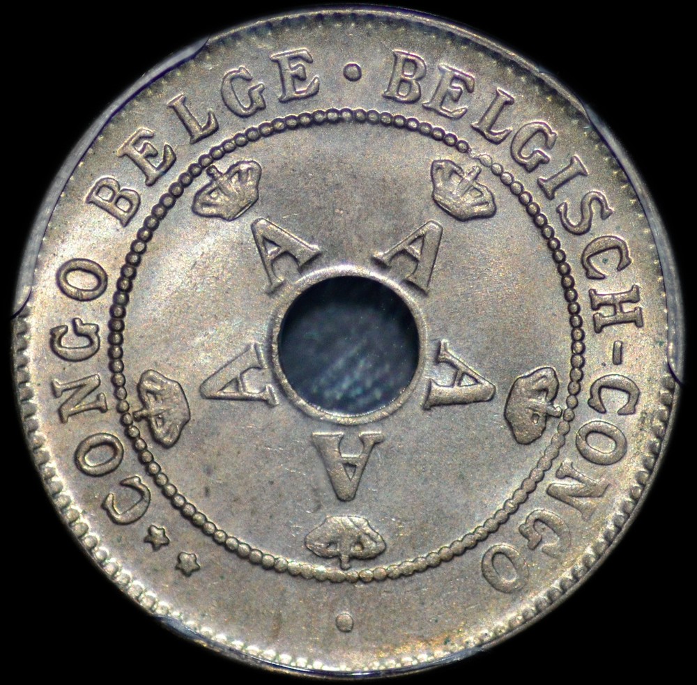 Belgian Congo 1927 10 Cents