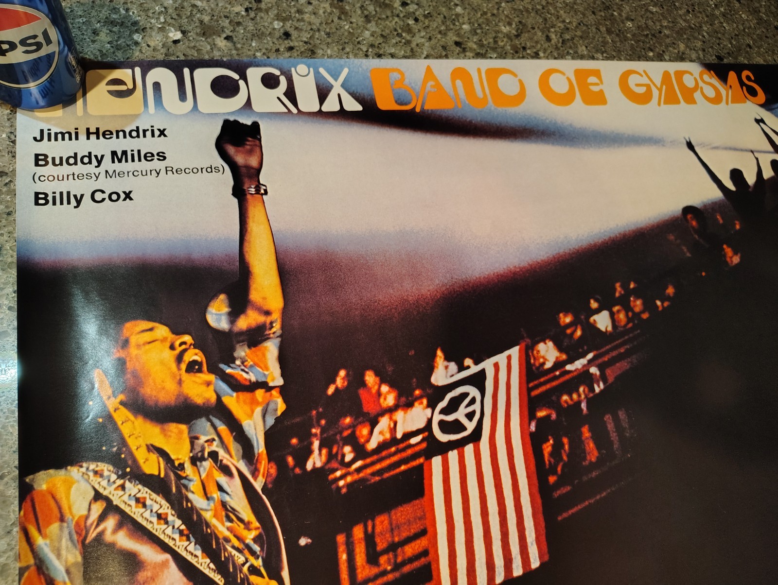 JIMI HENDRIX BAND OF GYPSYS New Years Eve 1970 Fillmore East PROMO POSTER 1995