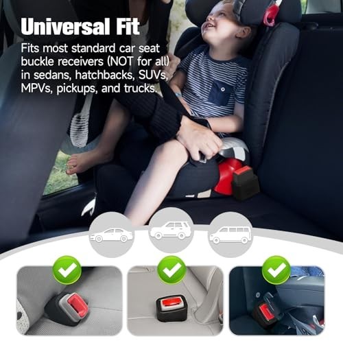 Silicone Buckle Holder Booster - 3 Pack, Black, Adjustable, Durable & Versatile