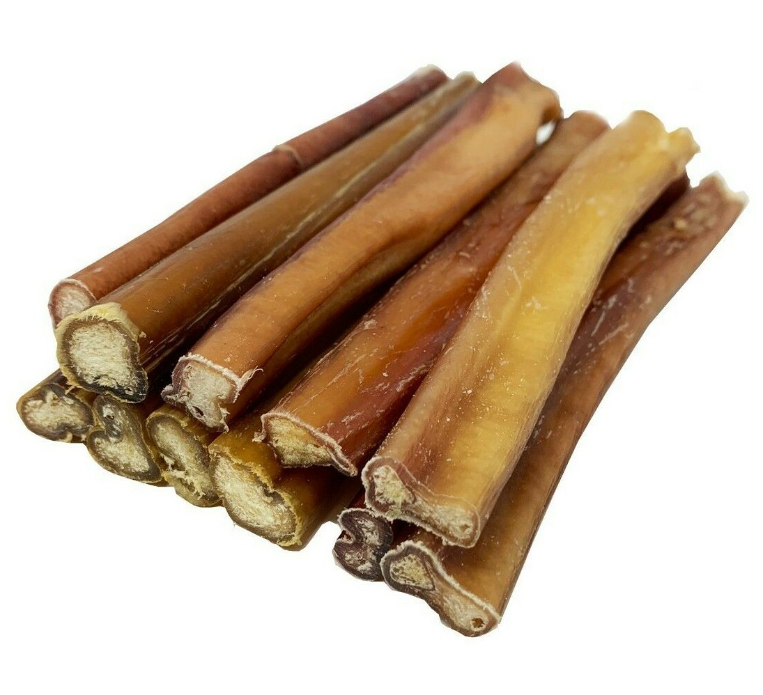 PREMIUM 6" inch BULLY STICKS FOR DOGS EXCELLENT DOG CHEW AND DOG TREAT (10 pcs)