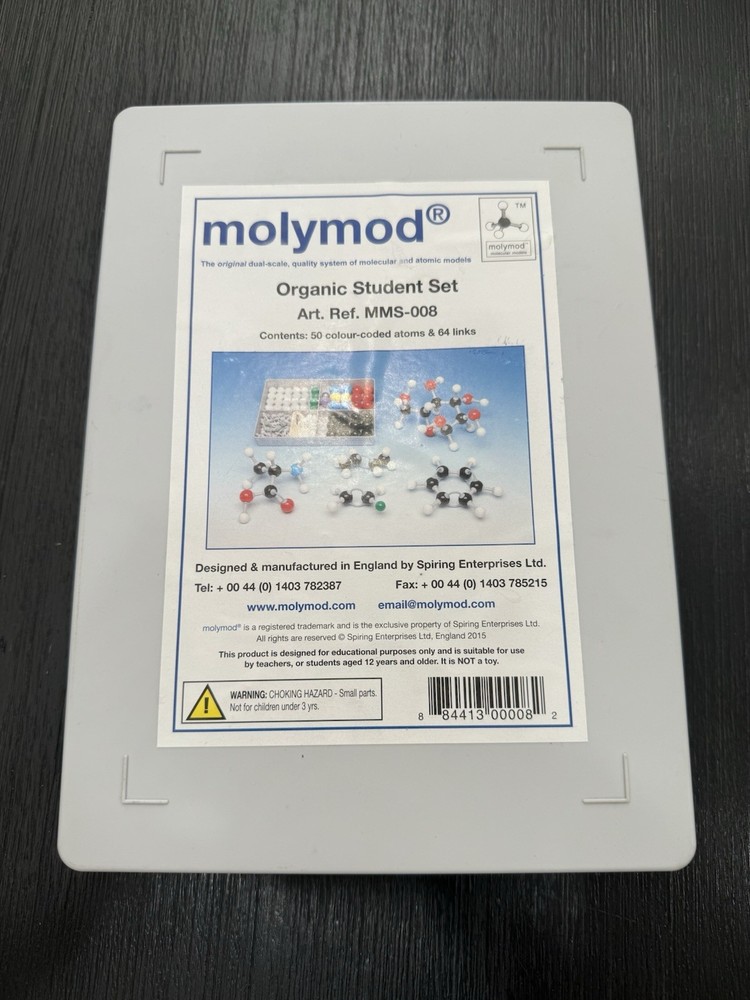 Molymod Organic Student Molecule Model Set-Chemistry-Education-Science-COMPLETE
