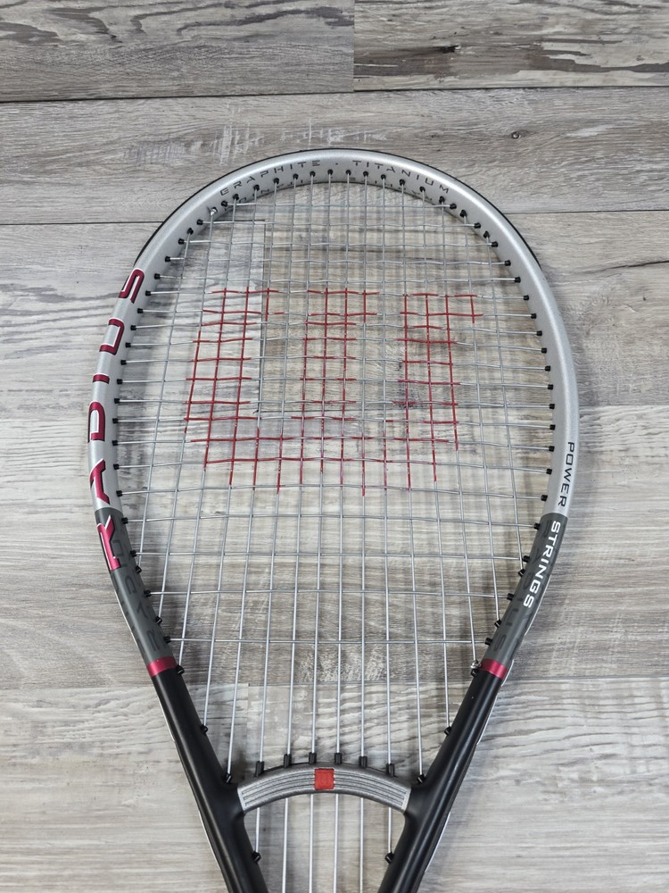 Wilson Radius Graphite Titanium Tennis Racket 4 3/8" Power Strings