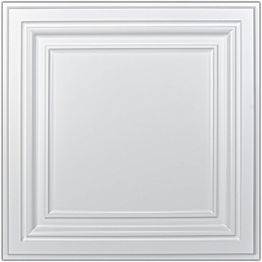 Eco-Friendly White PVC Ceiling Panels 12-Pack