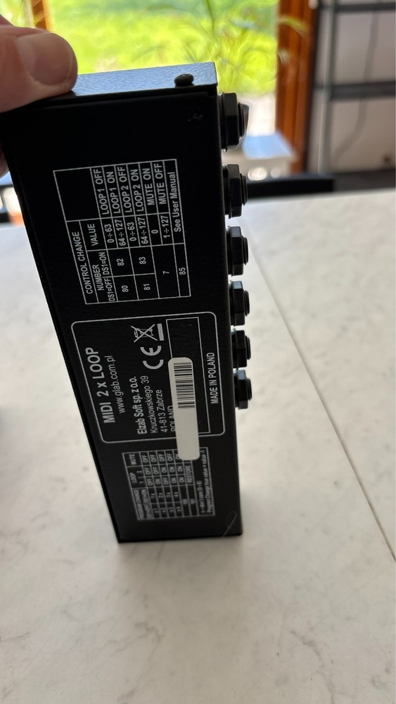 G lab Midi 2 Loop Multi Effects Pedal