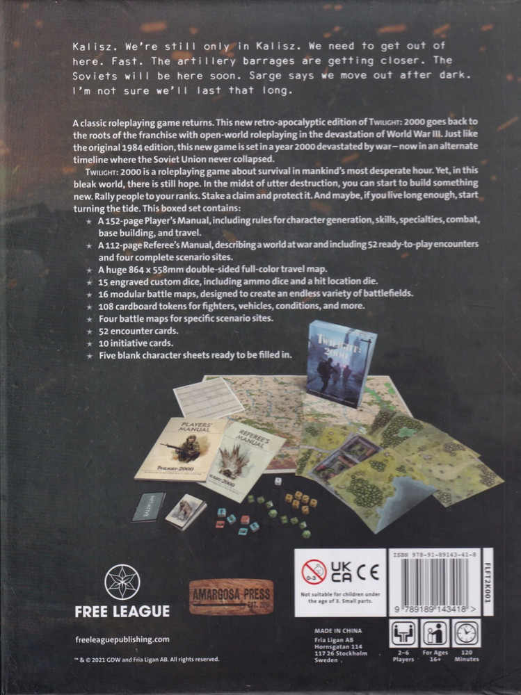 Twilight 2000 RPG: Core Boxed Set Open Box/Complete