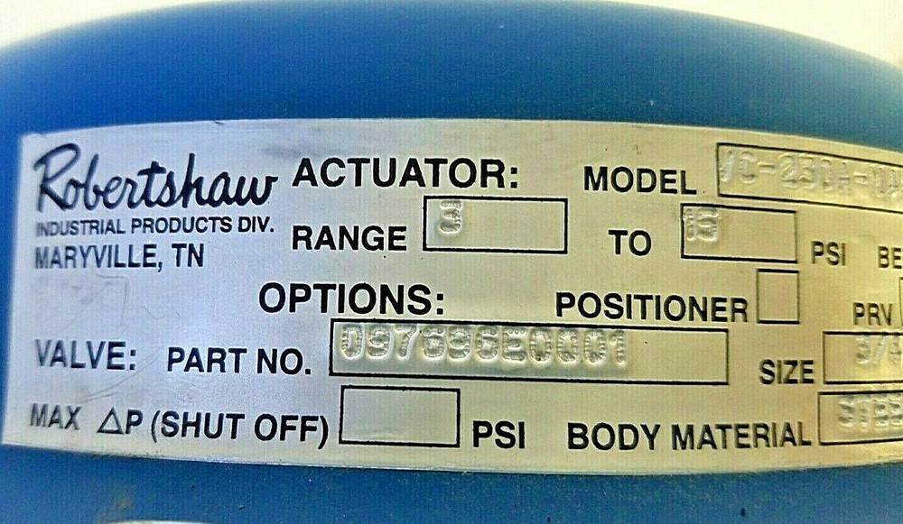 Robertshaw VC-230A Multi-Spring Diaphragm Actuator or VC231A - 2 available