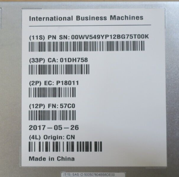 IBM DS8000 2107-D03 System Storage SAS Controller Module 00WV549