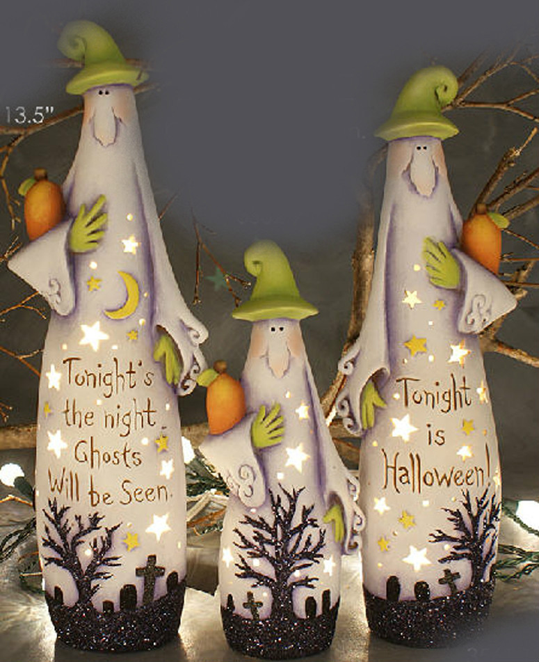 Ceramic Bisque~~~ Ready to Paint ~~Three Ghost~electric kit included