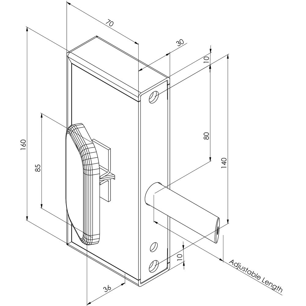 Gatemaster Superlock Quick Exit Digital 10-30mm RH (BQDG1030R)