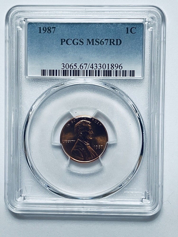 1987 Lincoln Memorial Reverse Cent PCGS MS67RD