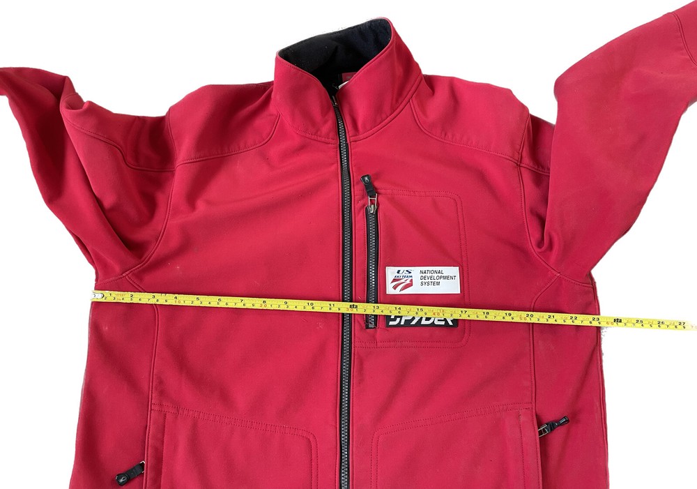 Spyder US Ski Team National Development System Mens Medium Red Softshell Jacket