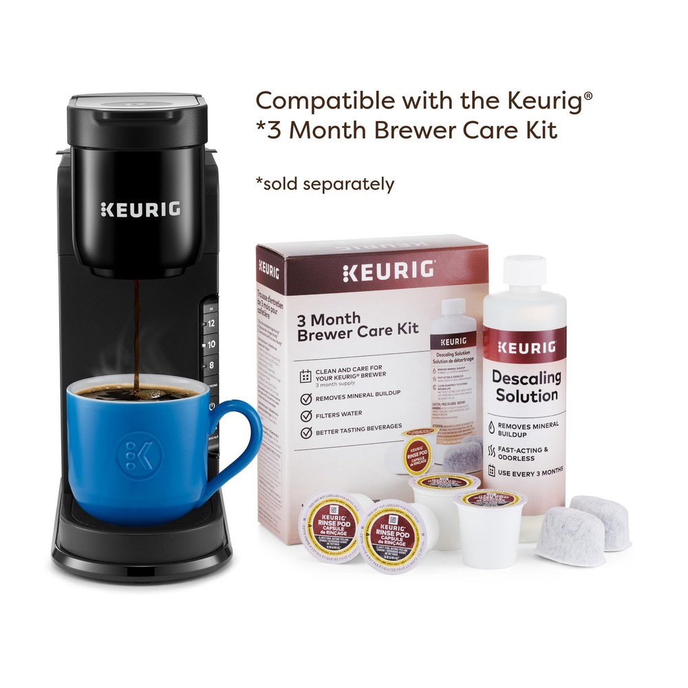 K-Express Single Serve K-Cup Pod Coffee Maker, 3 Brew Sizes, Strong Button Fe...