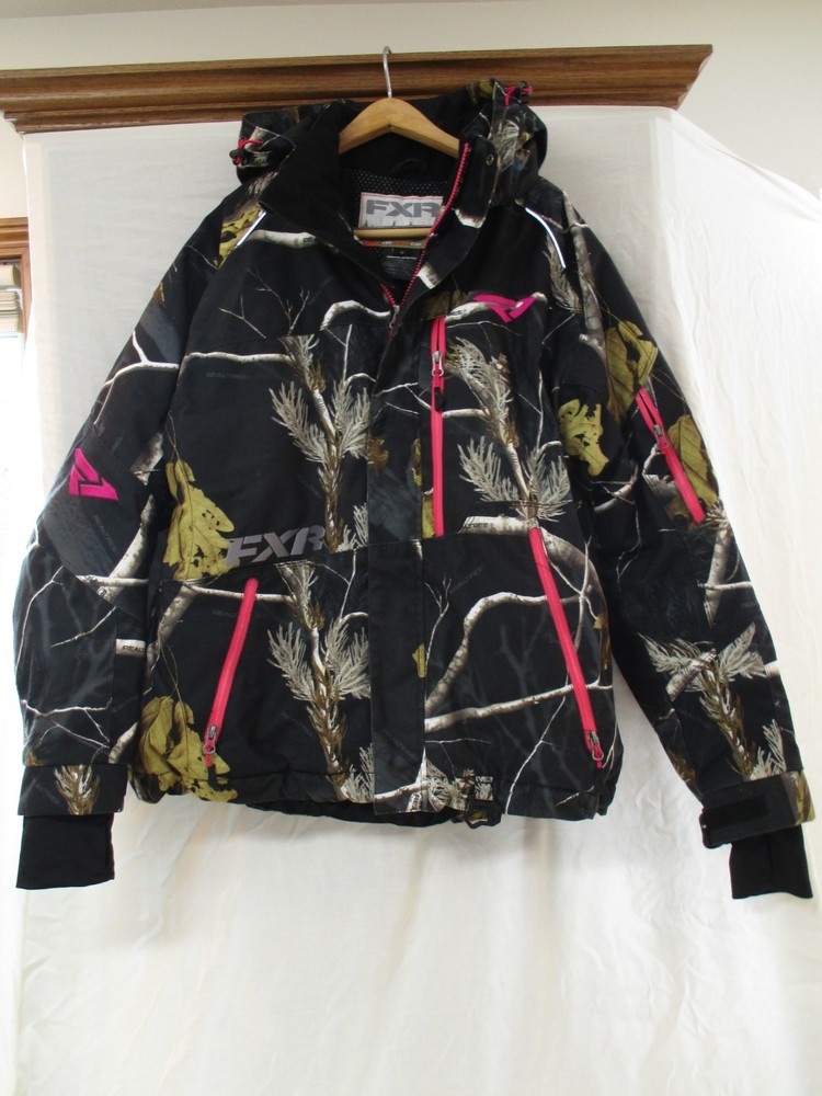 FXR Snowmobile Fresh Jacket Women’s Size 12 Real Tree Patterned