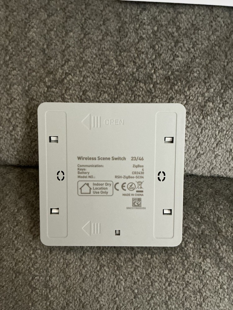 New Signee Smart Scene Switch, Scene Setting, App Setting, With Stickers - White