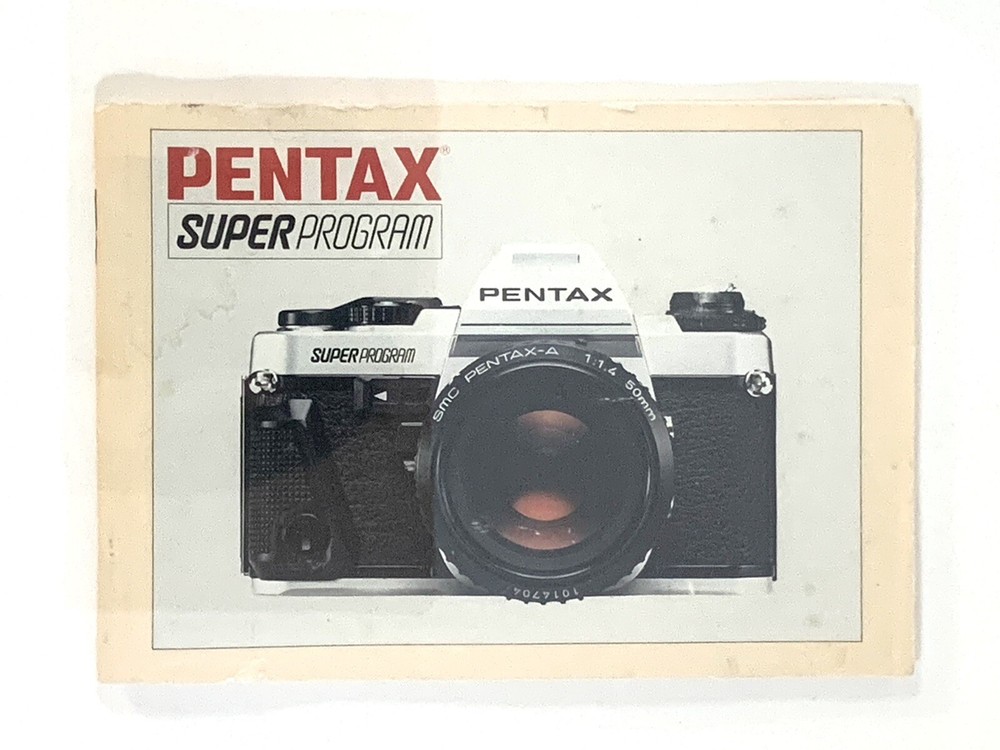 Pentax super program Camera Manual Instruction Booklet Book