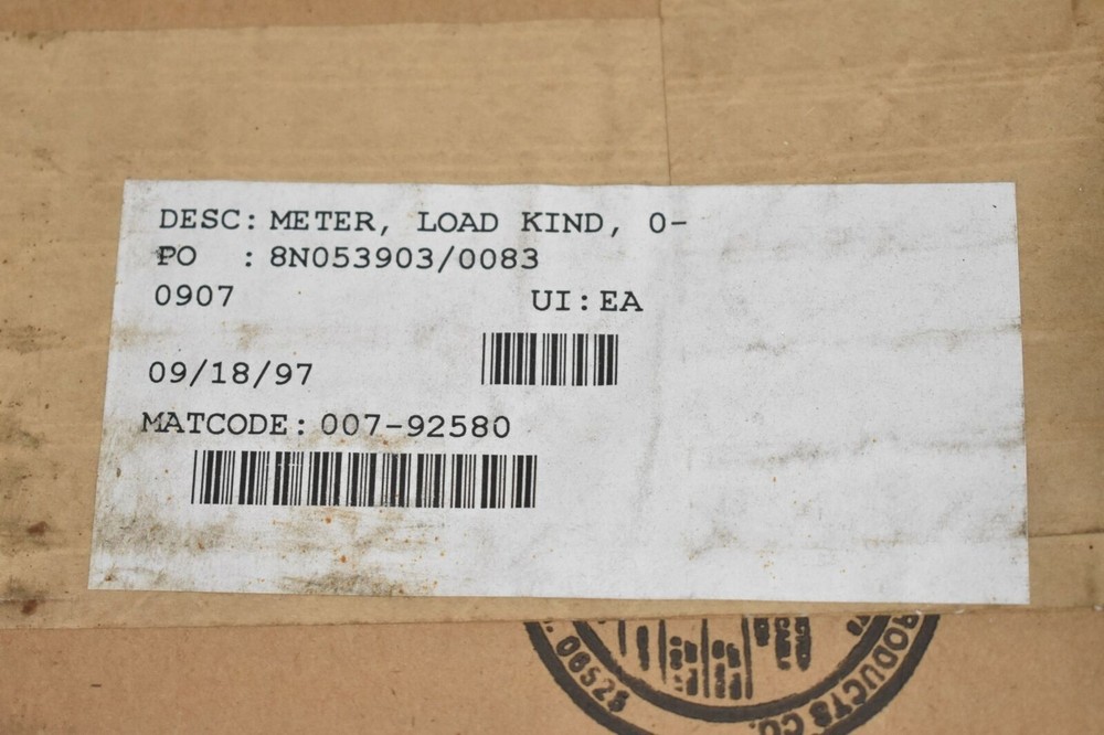INTERNATIONAL INSTRUMENTS 2150A2008AA0918 (M.W. X 100) 0-16, METER, LOAD KIND