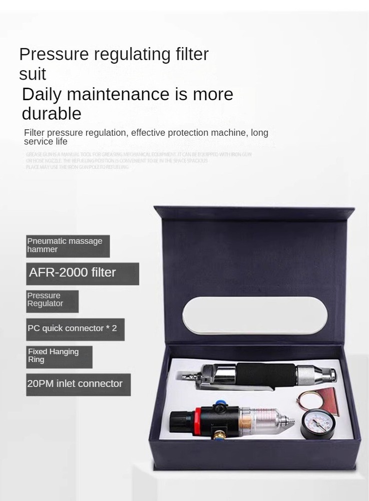 Straight Pneumatic Massage Hammer Reciprocating High-frequency Pneumatic Tool