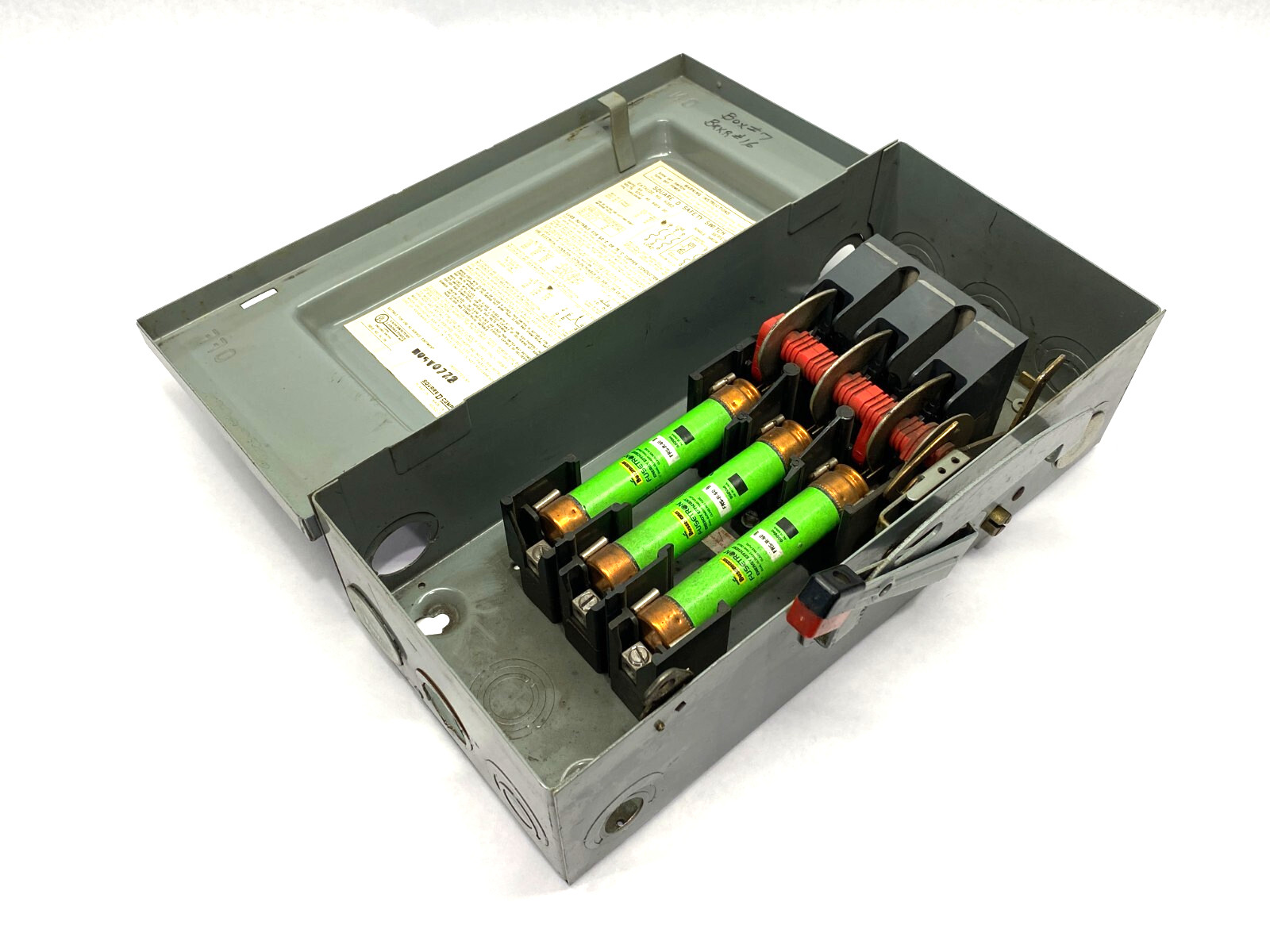 Square D H362 Heavy Duty Safety Disconnect Switch 3-Pole 60A 600VAC