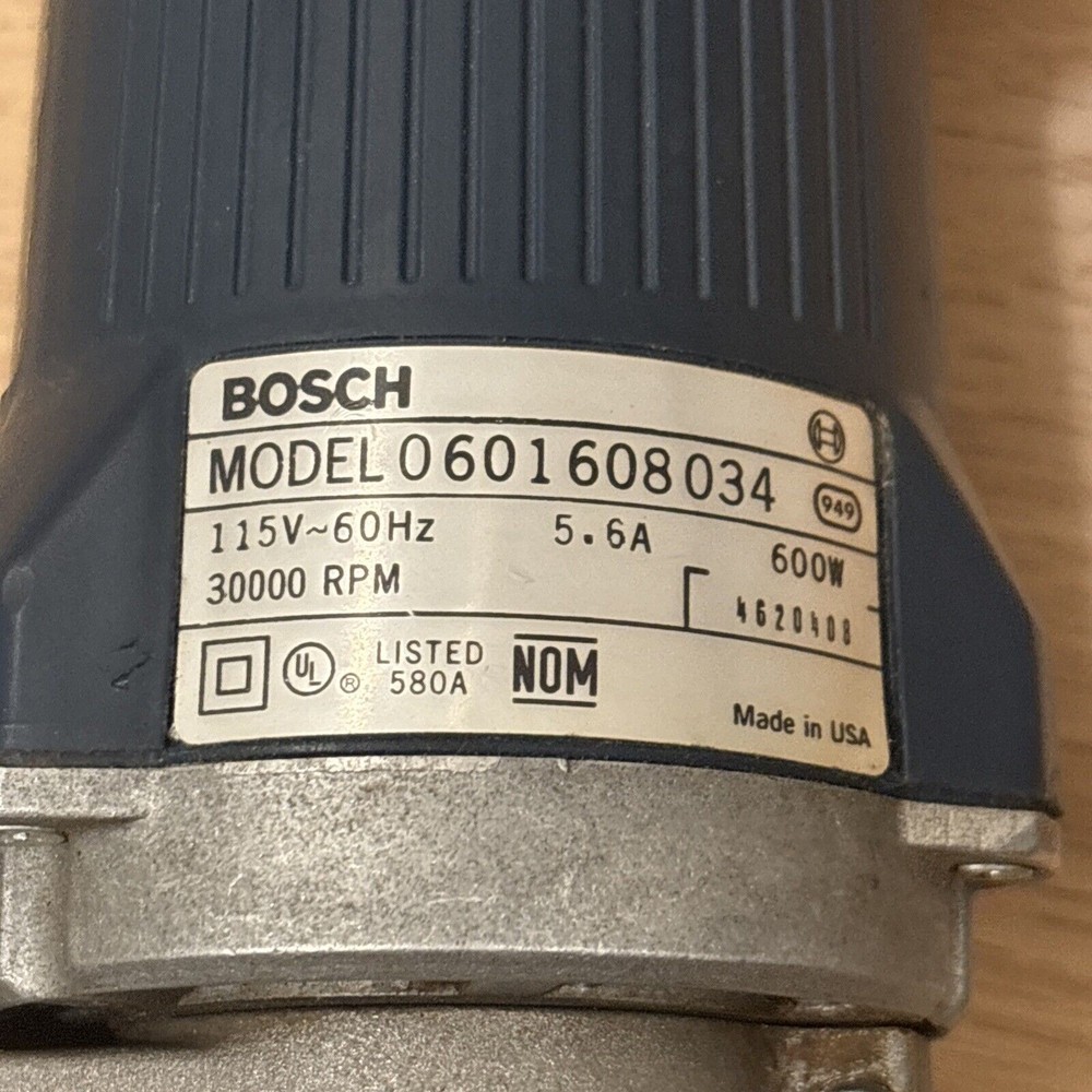 Bosch Offset Laminate Trimmer Model #1609 Tested & Works