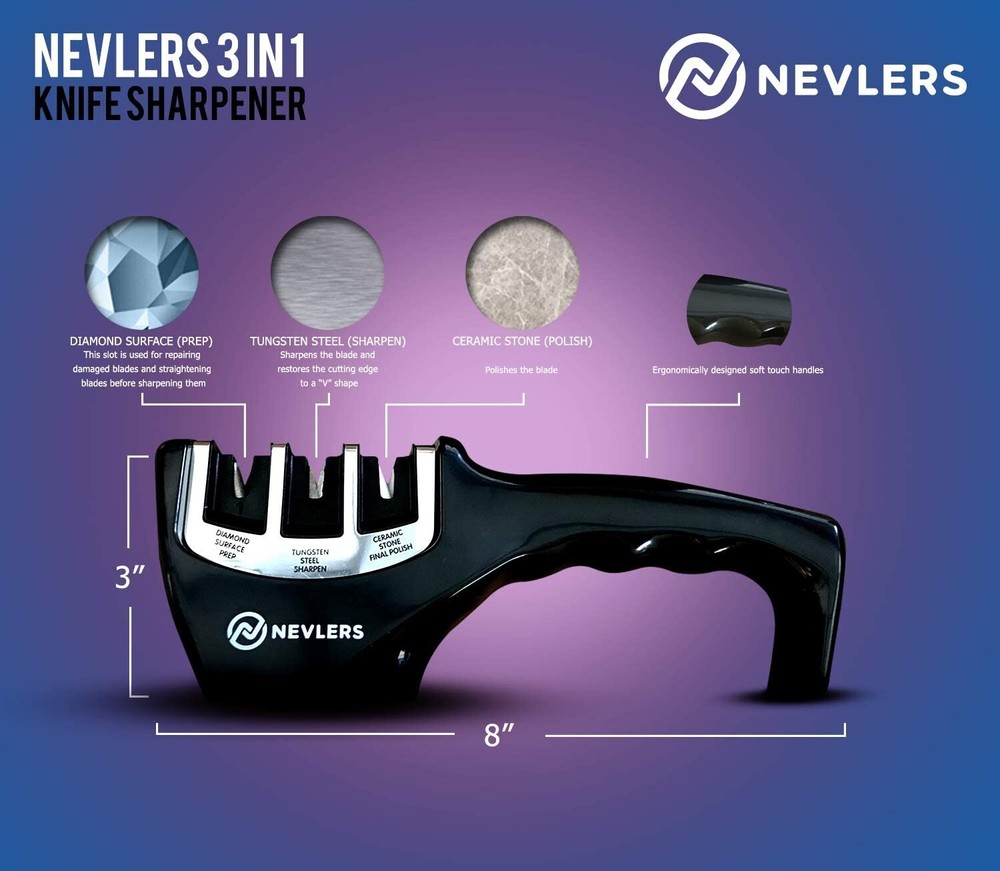 Nife Sharpener Pocket Knife Sharpening System Base Chef Knife Sharpening Kit NEW