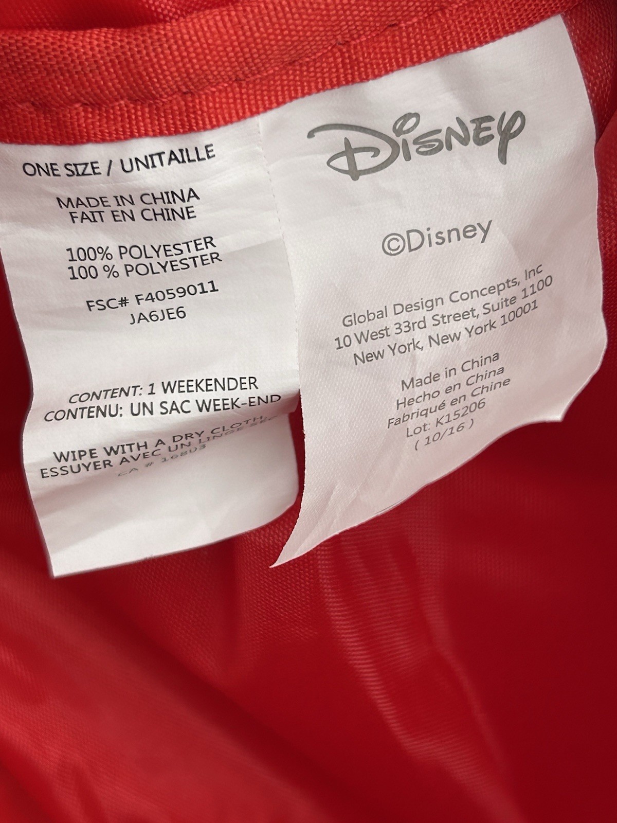 Disney Mickey & Minnie Mouse Gray Multicolor All Over Print Weekender Duffel Bag