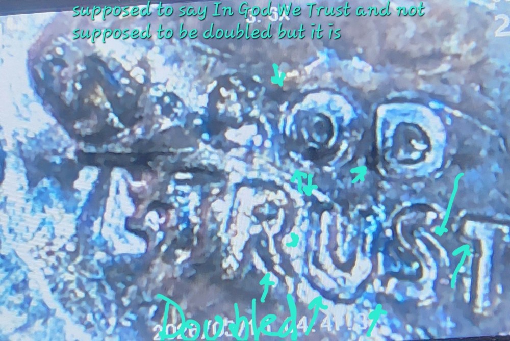 1941 ERROR MERCURY SILVER DIME 10C MULTIPLE DOUBLED STIKES & DOUBLED DIES