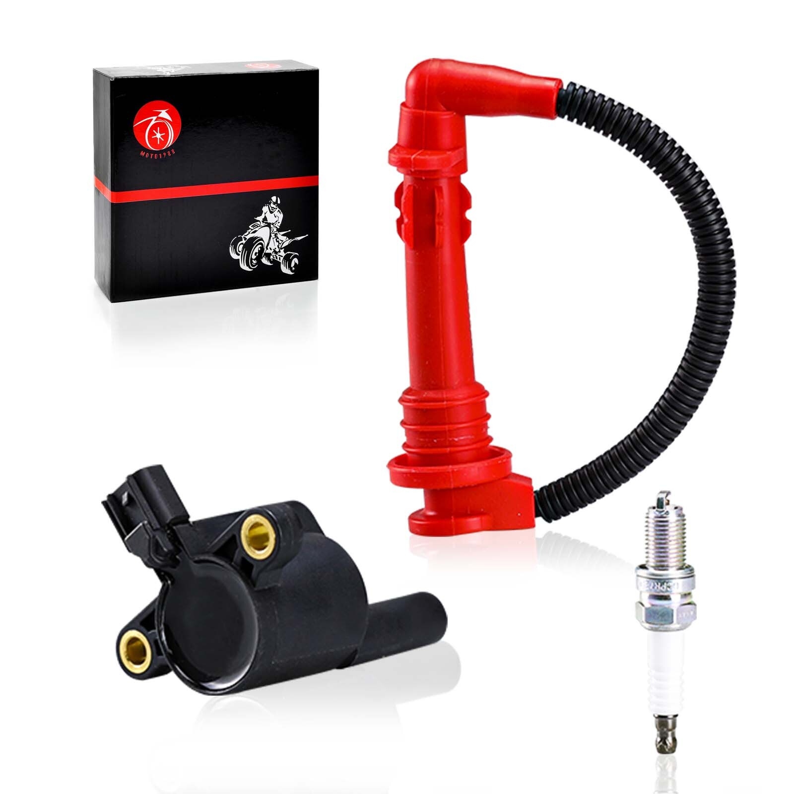 Ignition coil w/ Wire Cap & Spark plug for Polaris Sportsman 570 2015 2016- 2025