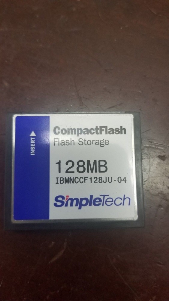 SimpleTech 128MB Compact Flash Memory Card IBM00-01329-5B5CU