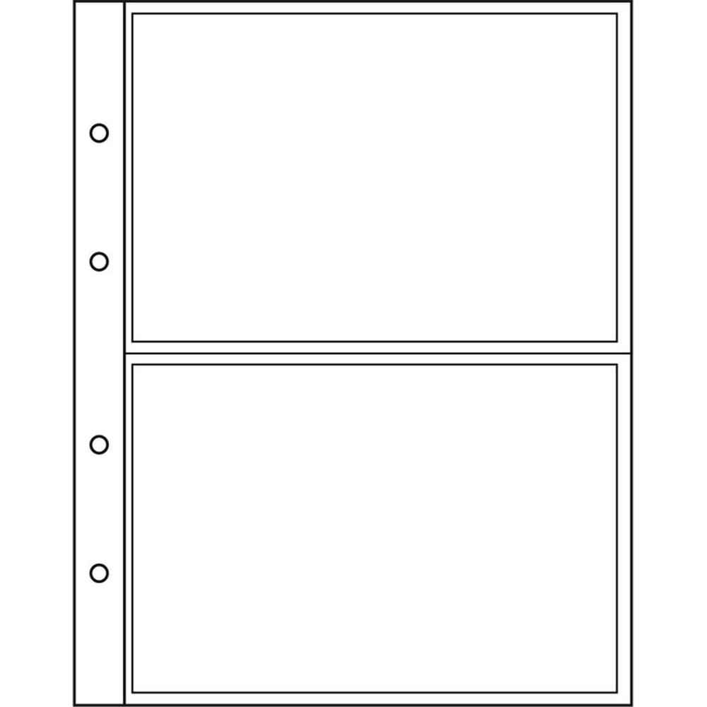 Lighthouse Coin Holders NUMIS 2C, 2 Compartments for Banknotes