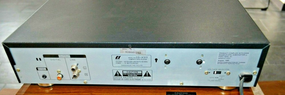 SANSUI CD-X311 LINEAR DIRECT D/A CONVERSION STSTEM
