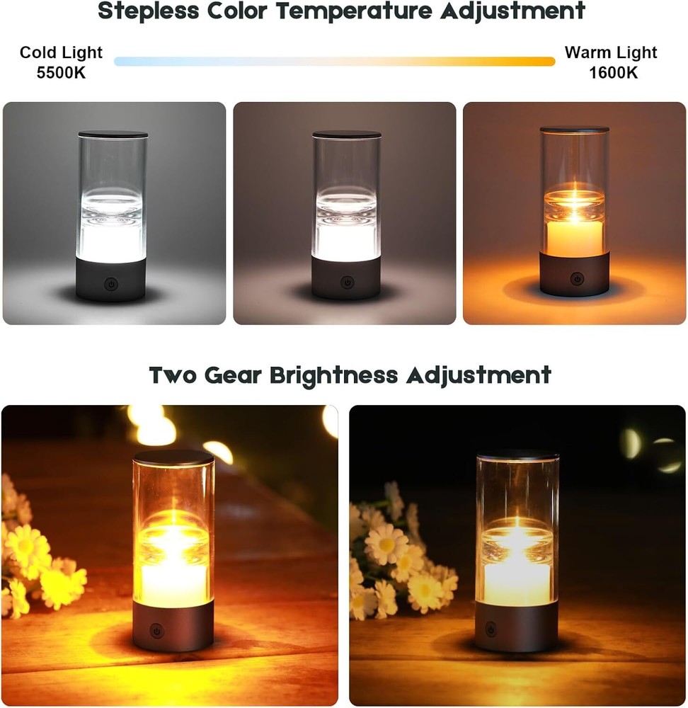 Camping Lights,Rechargeable Camping Lantern,Stepless Color Temperature Adjustmen