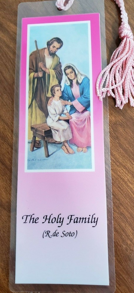 The Holy Family laminated bookmark