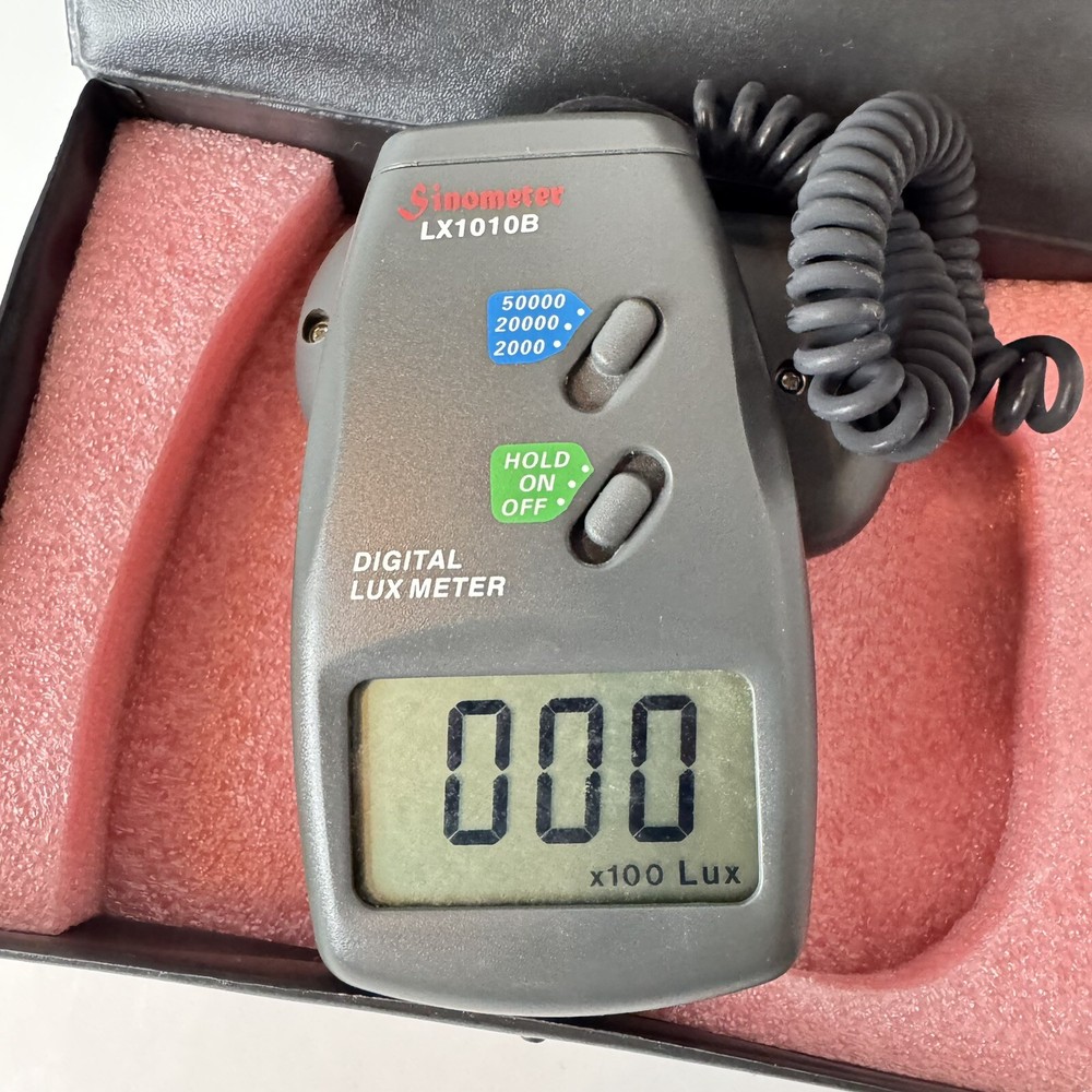 Sinometer LX1010B Digital 50000 Lux Meter Digital Light Level Photo Light Sensor