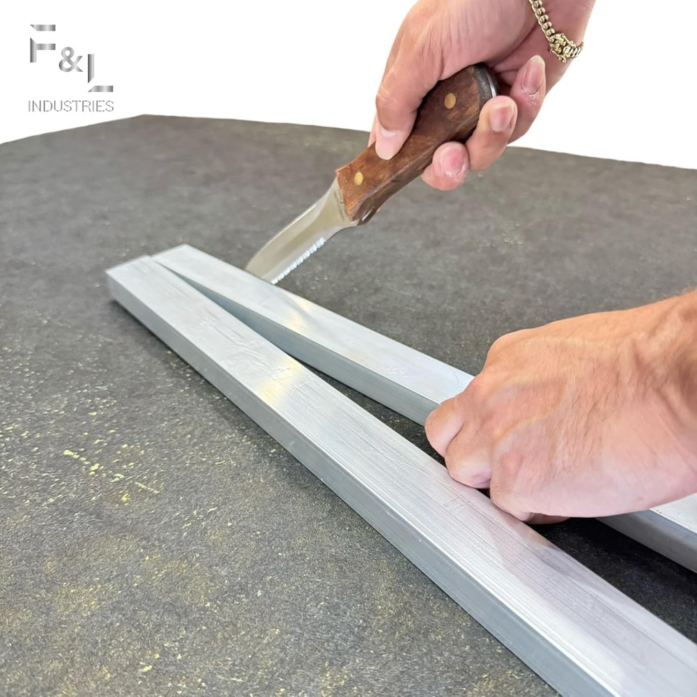 F&L Aluminum Duct Angle Cutting Guide - 15° & 22.5° Precision Tool