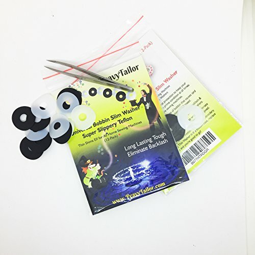 PeavyTailor 12Pcs Slippery Bobbin Washer for all Sewing Machine. Avoid Backlash!