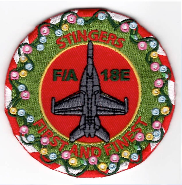 3" NAVY VFA-113 CHRISTMAS EMBROIDERED PATCH