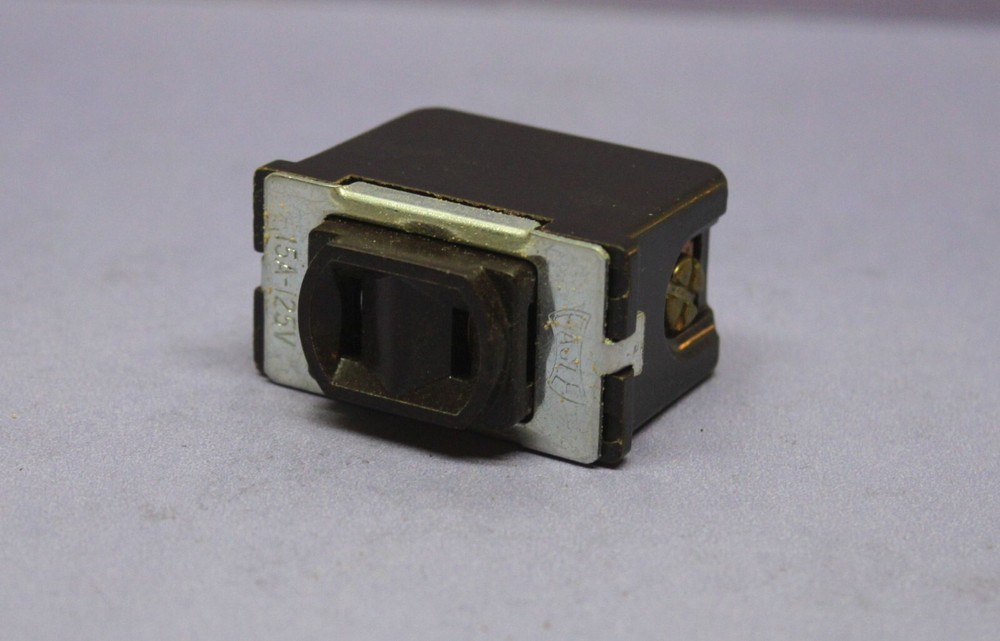 ⭐ Vintage Despard Interchangeable Outlet Receptacle Brown 15A, NEW, Eagle