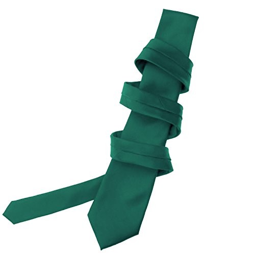 K. Alexander Solid Color Ties - Multiple Colors - Classic 3.5" width Teal